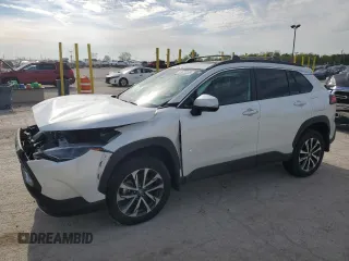 2024 Toyota Corolla Cross XLE with VIN 7MUDAABG2RV105251, listed as a Copart auction lot 55973225 with 8,702 mi miles and Salvage title. Bid and sale history available at DreamBid. Image 1.