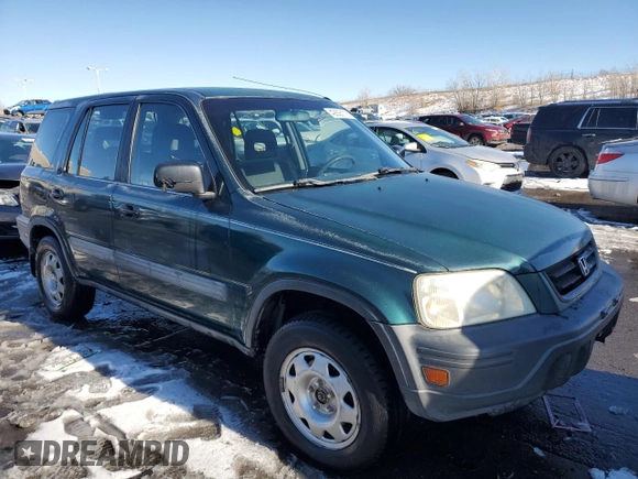 2001 Honda CR-V LX with VIN JHLRD18471S007674, listed as a Copart auction lot 42606115 with 196,485 mi miles and Salvage Title. Bid and sale history available at carsss.com. Image 4.