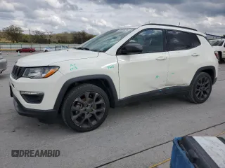 2021 Jeep Compass 80th Anniversary with VIN 3C4NJCEB7MT535933, listed as a Copart auction lot 50808025 with 70,995 mi miles and Salvage Title. Bid and sale history available at carsss.com. Image 1.