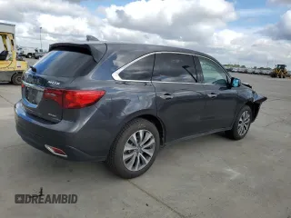 2015 Acura MDX Tech Pkg with VIN 5FRYD4H4XFB023378, listed as a Copart auction lot 54727855 with 70,590 mi miles and Salvage Title. Bid and sale history available at carsss.com. Image 3.