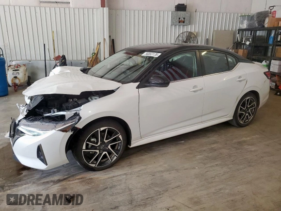 2025 Nissan Sentra SR с VIN 3N1AB8DVXSY236301, выставлен на аукционе Copart как лот 56653135 с пробегом 18 308 миль миль и Списание • Salvage title. История ставок и продаж доступна на DreamBid. Изображение 1.