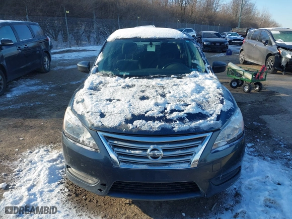 2015 Nissan Sentra S with VIN 3N1AB7AP5FY214566, listed as a IAAI auction lot 41413042 with 129,166 mi miles. Bid and sale history available at carsss.com. Image 6.