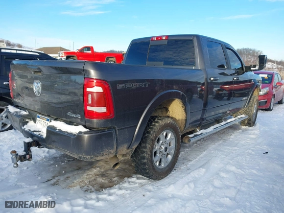 2022 Ram 2500 Laramie with VIN 3C6UR5FL9NG309997, listed as a IAAI auction lot 41346224 with 59,338 mi miles. Bid and sale history available at carsss.com. Image 4.