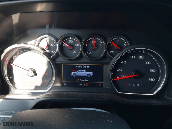 2019 Chevrolet Silverado 1500 LT with VIN 3GCPWCED1KG236908, listed as a IAAI auction lot 41743457 with 78,478 mi miles. Bid and sale history available at carsss.com. Image 7.