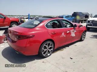 2019 Alfa Romeo Giulia Sport with VIN ZARFAMAN2K7612385, listed as a Copart auction lot 65497014 with 0 mi miles and Salvage Title. Bid and sale history available at carsss.com. Image 3.