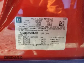 2016 GMC Canyon 2WD z VIN 1GTG5BE39G1345983, wystawiony jako Copart lot #81803294 z przebiegiem 133 875 mil mil oraz Szkody całkowita. Historia ofert i sprzedaży dostępna na DreamBid. Obrazek 12.