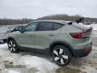 2024 Volvo C40 with VIN YV4ER3GM9R2104619, listed as a Copart auction lot 45505295 with Not Provided miles and Salvage Title. Bid and sale history available at DreamBid. Image 2.