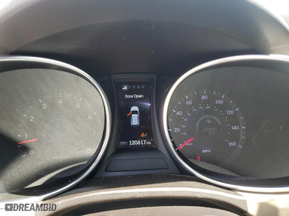 2013 Hyundai Santa Fe Limited with VIN KM8SR4HF9DU013516, listed as a Copart auction lot 52494505 with 120,617 mi miles and Clean Title. Bid and sale history available at carsss.com. Image 9.