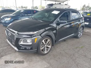 2019 Hyundai Kona Limited with VIN KM8K33A55KU299911, listed as a IAAI auction lot 41933000 with 3,671 mi miles. Bid and sale history available at carsss.com. Image 2.