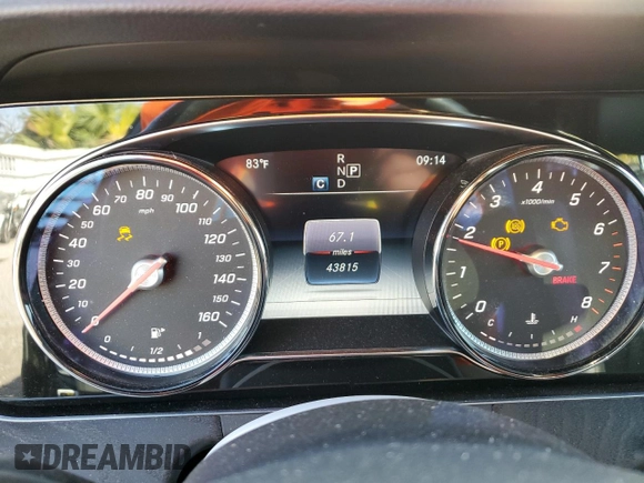 2017 Mercedes-Benz E-Class E 300 Luxury with VIN WDDZF4JB4HA192886, listed as a Copart auction lot 41983083 with 43,815 mi miles. Bid and sale history available at carsss.com. Image 9.