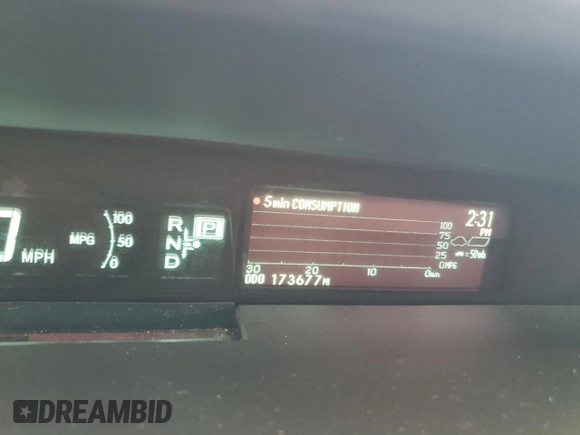 2013 Toyota Prius One z VIN JTDKN3DU9D5608178, wystawiony jako Copart lot #56856465 z przebiegiem 173 677 mil mil oraz Szkoda całkowita • Salvage title. Historia ofert i sprzedaży dostępna na DreamBid. Obrazek 9.