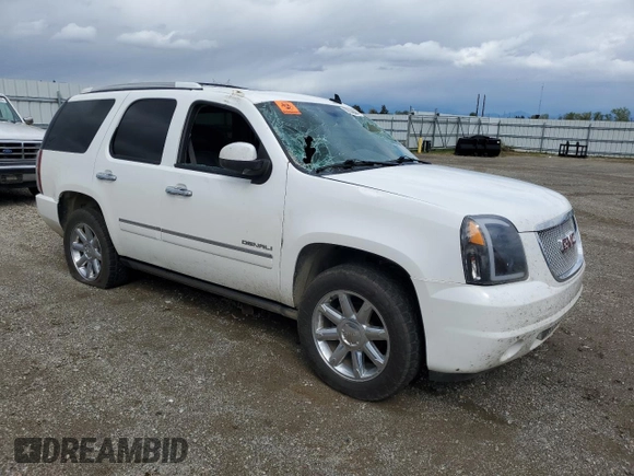 2014 GMC Yukon Denali with VIN 1GKS2EEF1ER212412, listed as a Copart auction lot 50954565 with 115,964 mi miles and Salvage Title. Bid and sale history available at carsss.com. Image 4.
