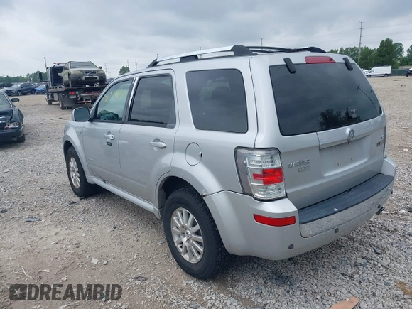 2008 Mercury Mariner Premier with VIN 4M2CU87108KJ01466, listed as a IAAI auction lot 42634600 with 95,436 mi miles and . Bid and sale history available at DreamBid. Image 3.