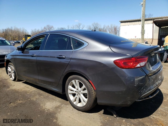 2015 Chrysler 200 Limited with VIN 1C3CCCAB5FN632627, listed as a Copart auction lot 52179605 with 162,425 mi miles and Salvage Title. Bid and sale history available at carsss.com. Image 2.