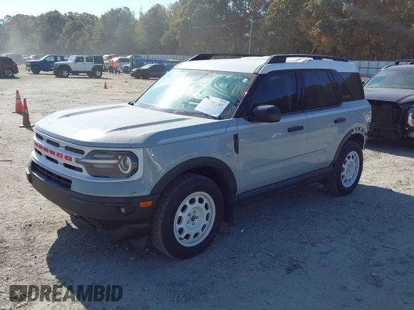 2023 Ford Bronco Sport Heritage z VIN 3FMCR9G61PRD08589, wystawiony jako IAAI lot #40706185 z przebiegiem 150 000 mil mil oraz . Historia ofert i sprzedaży dostępna na DreamBid. Obrazek 18.