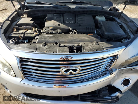 2012 Infiniti QX56 8-passenger with VIN JN8AZ2NC5C9317849, listed as a Copart auction lot 68599364 with 225,533 mi miles and Salvage Title. Bid and sale history available at carsss.com. Image 12.