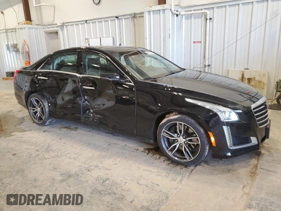 2018 Cadillac CTS Luxury AWD with VIN 1G6AX5SS1J0127341, listed as a Copart auction lot 49597034 with 48,286 mi miles and Salvage Title. Bid and sale history available at DreamBid. Image 4.