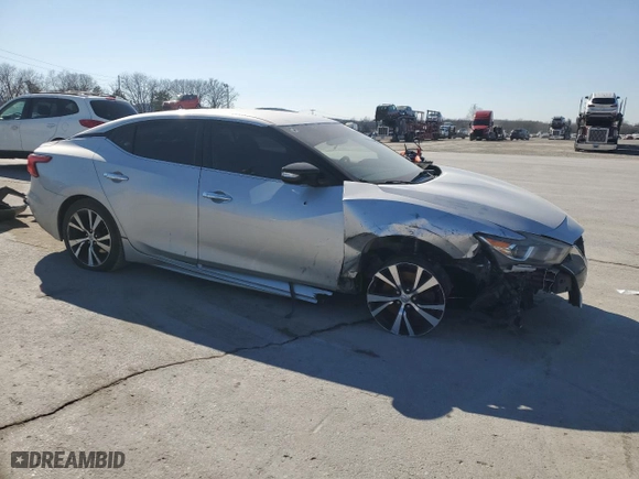 2017 Nissan Maxima SV with VIN 1N4AA6AP2HC445081, listed as a Copart auction lot 43559775 with 128,601 mi miles and Salvage Title. Bid and sale history available at carsss.com. Image 4.