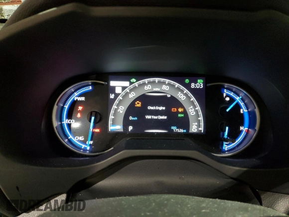2023 Toyota RAV4 Hybrid XLE with VIN JTMRWRFV0PD200490, listed as a Copart auction lot 47106175 with 17,526 mi miles and Salvage Title. Bid and sale history available at carsss.com. Image 9.