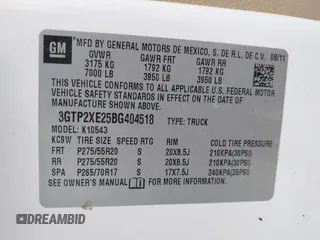 2011 GMC Sierra 1500 Denali z VIN 3GTP2XE25BG404518, wystawiony jako IAAI lot #41504566 z przebiegiem 187 926 mil mil oraz . Historia ofert i sprzedaży dostępna na DreamBid. Obrazek 9.