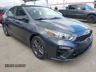 2020 Kia Forte GT-Line with VIN 3KPF34ADXLE246849, listed as a IAAI auction lot 42065956 with 37,507 mi miles. Bid and sale history available at carsss.com. Image 1.