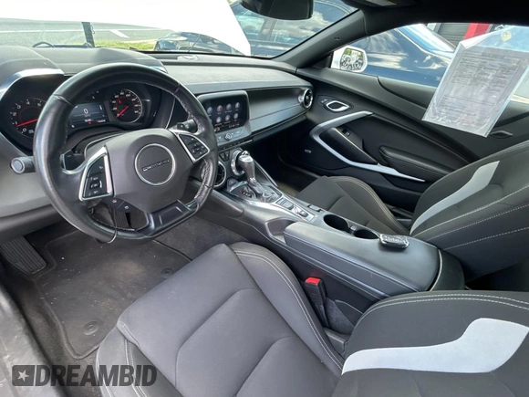 2021 Chevrolet Camaro 1LT with VIN 1G1FB1RS0M0109877, listed as a Copart auction lot 57296035 with 26,486 mi miles and Salvage title. Bid and sale history available at DreamBid. Image 9.