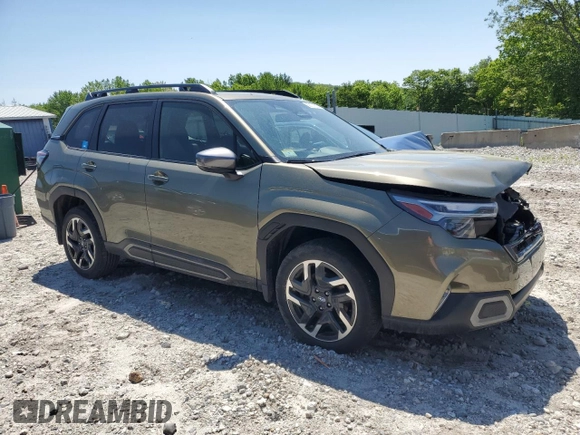 2025 Subaru Forester Limited with VIN JF2SLDRC9SH420205, listed as a Copart auction lot 59107825 with 25,376 mi miles and Salvage title. Bid and sale history available at DreamBid. Image 4.