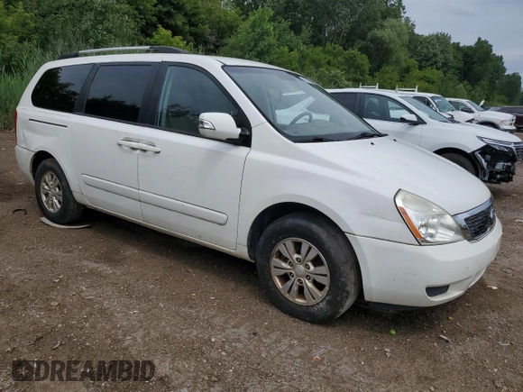 2012 Kia Sedona LX with VIN KNDMG4C7XC6494334, listed as a Copart auction lot 60884664 with 271,064 mi miles and Clean Title. Bid and sale history available at carsss.com. Image 4.