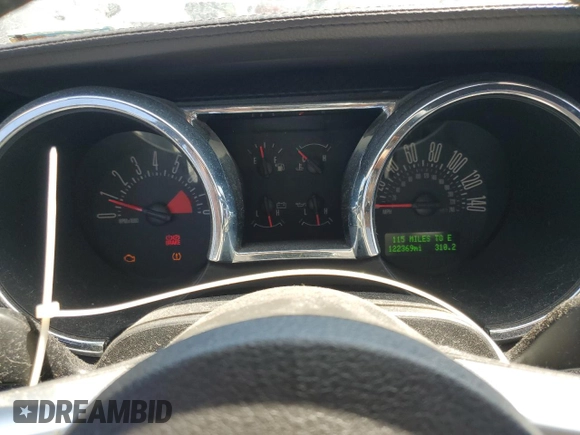 2007 Ford Mustang GT Deluxe with VIN 1ZVHT82HX75343081, listed as a Copart auction lot 52754385 with 122,369 mi miles and Salvage title. Bid and sale history available at DreamBid. Image 9.