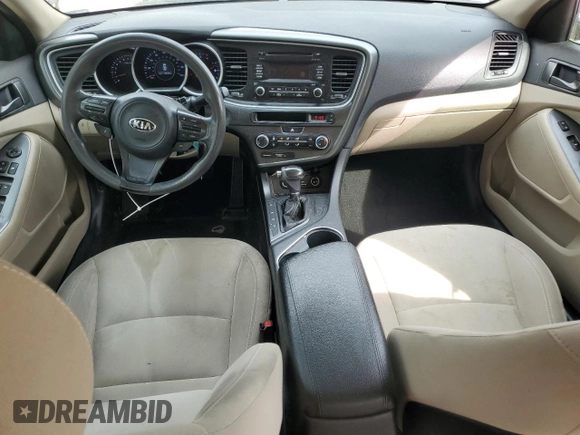 2015 Kia Optima LX with VIN 5XXGM4A70FG431824, listed as a Copart auction lot 51969595 with 130,205 mi miles and Salvage Title. Bid and sale history available at DreamBid. Image 8.
