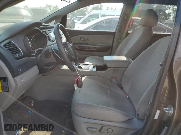2016 Kia Sedona LX with VIN KNDMB5C15G6172514, listed as a Copart auction lot 72267704 with 81,284 mi miles and Salvage Title. Bid and sale history available at carsss.com. Image 7.