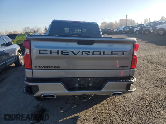 2023 Chevrolet Silverado 1500 RST with VIN 1GCUDEED9PZ215512, listed as a Copart auction lot 82999534 with 11,298 mi miles and Salvage Title. Bid and sale history available at DreamBid. Image 6.