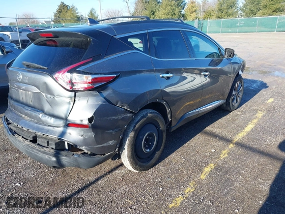 2017 Nissan Murano S with VIN 5N1AZ2MG5HN152072, listed as a IAAI auction lot 41634106 with 94,468 mi miles and . Bid and sale history available at carsss.com. Image 4.