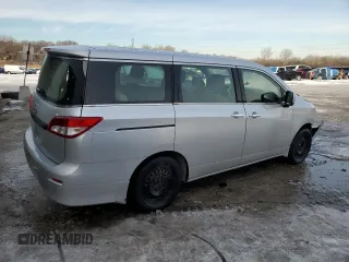 2015 Nissan Quest SV with VIN JN8AE2KP9F9133991, listed as a Copart auction lot 45724745 with 101,052 mi miles and Salvage Title. Bid and sale history available at carsss.com. Image 3.