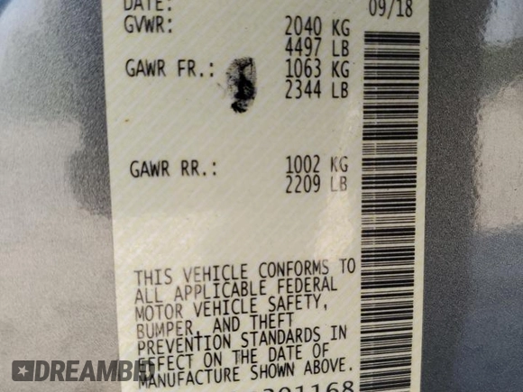 2019 Nissan LEAF SV with VIN 1N4AZ1CP7KC301168, listed as a Copart auction lot 57576085 with 31,755 mi miles and Salvage title. Bid and sale history available at DreamBid. Image 12.