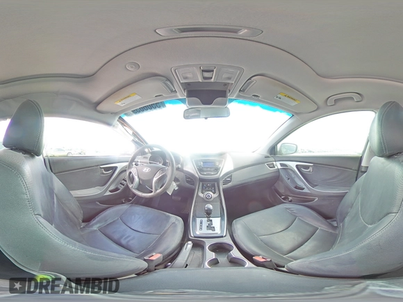 2013 Hyundai Elantra Limited with VIN KMHDH4AE4DU690826, listed as a Copart auction lot 55066595 with 75,059 mi miles and Salvage Title. Bid and sale history available at DreamBid. Image 14.