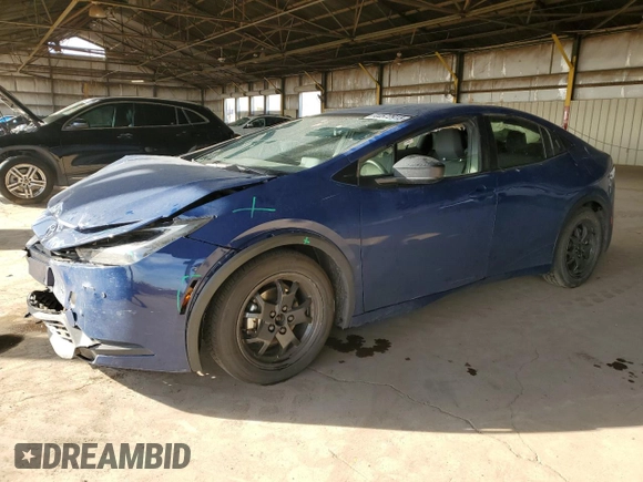 2024 Toyota Prius LE with VIN JTDACAAUXR3024790, listed as a Copart auction lot 44572915 with 0 mi miles and Salvage Title. Bid and sale history available at carsss.com. Image 1.