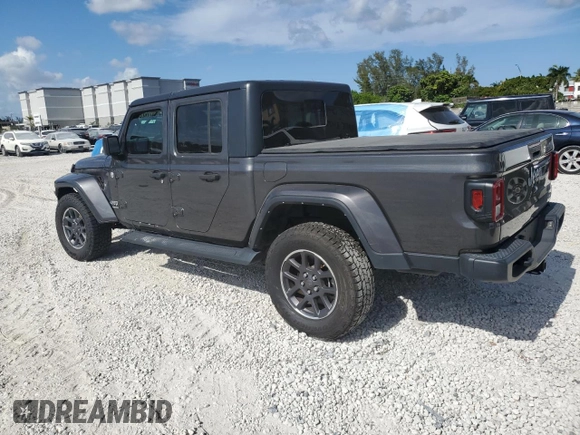 2021 Jeep Gladiator Overland z VIN 1C6HJTFG0ML574762, wystawiony jako Copart lot #54728225 z przebiegiem 32 284 mil mil oraz Szkoda całkowita • Salvage title. Historia ofert i sprzedaży dostępna na DreamBid. Obrazek 2.