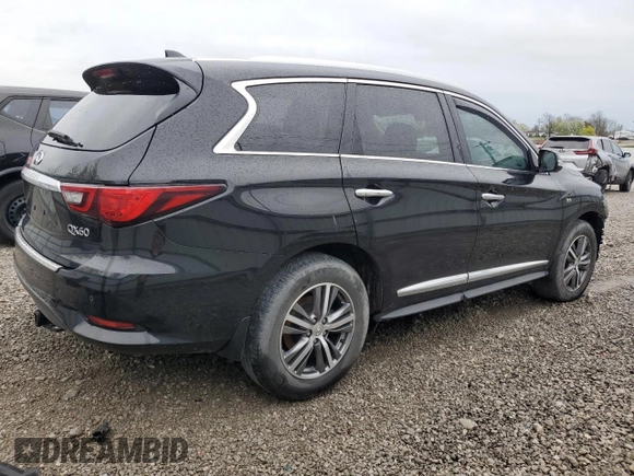 2020 Infiniti QX60 Luxe with VIN 5N1DL0MM6LC517551, listed as a Copart auction lot 50402165 with 56,061 mi miles and Salvage Title. Bid and sale history available at DreamBid. Image 3.