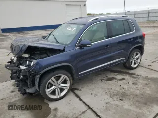 2016 Volkswagen Tiguan R-Line with VIN WVGBV7AX2GW053235, listed as a Copart auction lot 53579955 with Not Provided miles and Salvage Title. Bid and sale history available at DreamBid. Image 1.