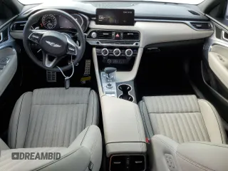 2022 Genesis G70 3.3T with VIN KMTG54TE7NU100743, listed as a Copart auction lot 71376494 with 23,561 mi miles and Salvage Title. Bid and sale history available at carsss.com. Image 8.