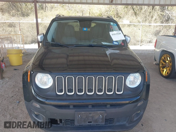 2017 Jeep Renegade Limited with VIN ZACCJADB2HPE91513, listed as a IAAI auction lot 41815588 with 118,821 mi miles and . Bid and sale history available at DreamBid. Image 6.