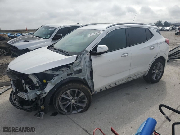 2023 Buick Encore GX Select with VIN KL4MMDSLXPB159475, listed as a Copart auction lot 42163875 with 16,075 mi miles and Salvage Title. Bid and sale history available at carsss.com. Image 1.
