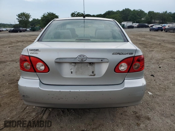2006 Toyota Corolla CE with VIN JTDBR32E160091295, listed as a Copart auction lot 64252645 with 107,446 mi miles and Clean title. Bid and sale history available at DreamBid. Image 6.