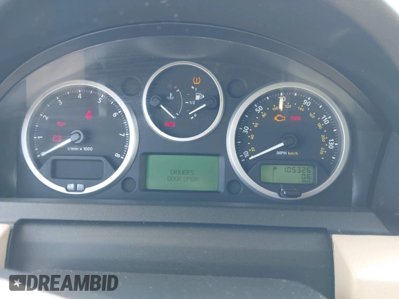 2008 Land Rover LR3 SE with VIN SALAE25498A449219, listed as a IAAI auction lot 42109126 with 105,326 mi miles and . Bid and sale history available at DreamBid. Image 7.