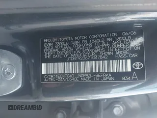 2007 Toyota Yaris с VIN JTDBT923671047842, выставлен на аукционе IAAI как лот 42368112 с пробегом 229 831 миль миль и . История ставок и продаж доступна на DreamBid. Изображение 9.