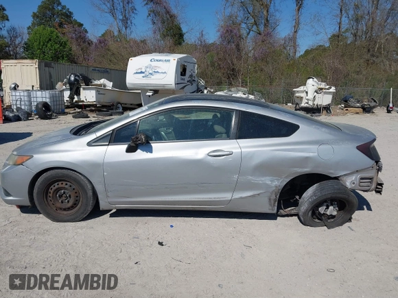 2012 Honda Civic Cpe LX with VIN 2HGFG3B5XCH530848, listed as a IAAI auction lot 41855000 with 110,145 mi miles. Bid and sale history available at carsss.com. Image 15.