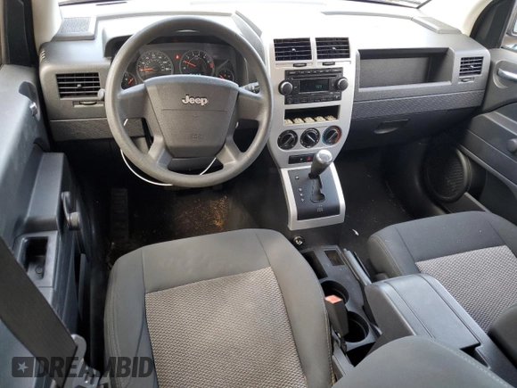 2008 Jeep Compass Sport with VIN 1J8FT470X8D712043, listed as a Copart auction lot 45382735 with 62,588 mi miles and Salvage Title. Bid and sale history available at carsss.com. Image 8.