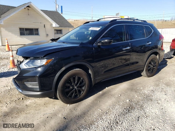 2017 Nissan Rogue SV with VIN 5N1AT2MV2HC879259, listed as a Copart auction lot 49483465 with 145,664 mi miles and Salvage Title. Bid and sale history available at carsss.com. Image 1.