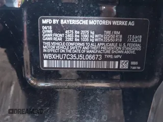 2018 BMW X1 sDrive28i z VIN WBXHU7C35J5L06673, wystawiony jako IAAI lot #42275787 z przebiegiem 61 204 mil mil oraz . Historia ofert i sprzedaży dostępna na DreamBid. Obrazek 9.